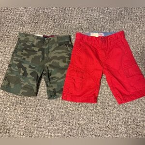 Levi's Green and Red Athletic Shorts